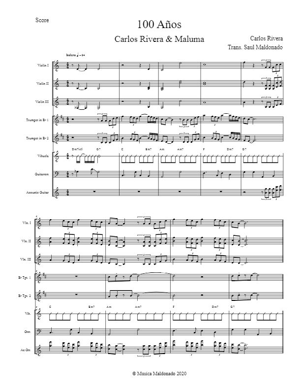 La imagen puede contener una previsualizacion de una partitura